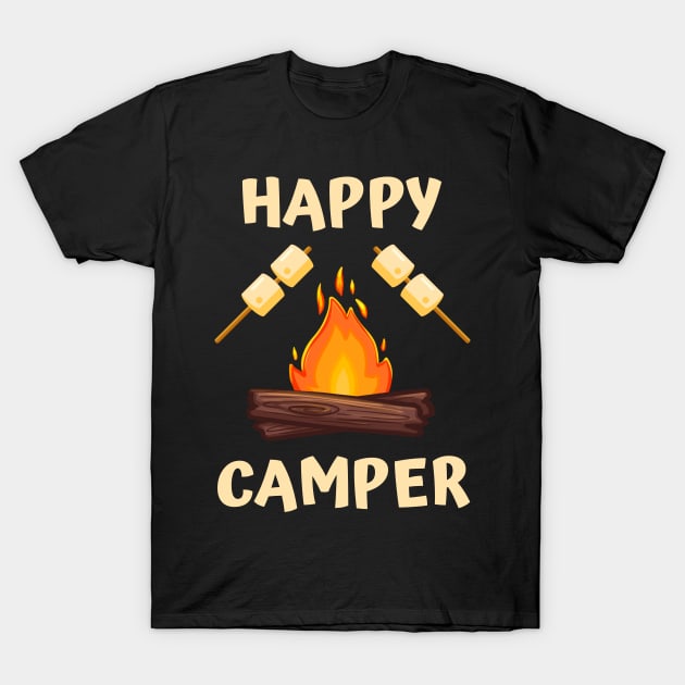 Happy Camper T-Shirt by Rusty-Gate98